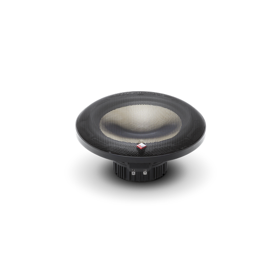 Profile View of Speaker with Trim Ring and Grille