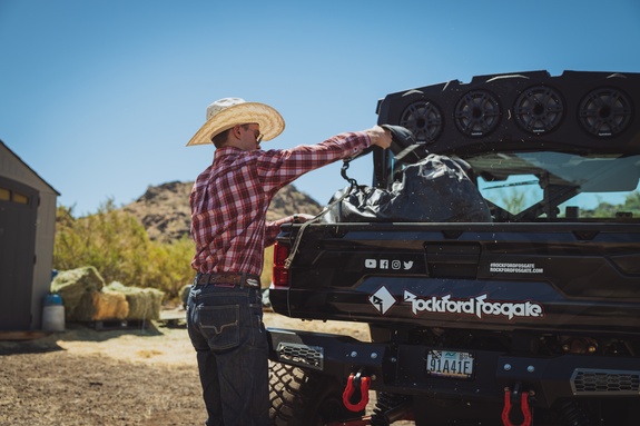 Lifestyle Shot of Loading Gear in Ranger Cargo Area