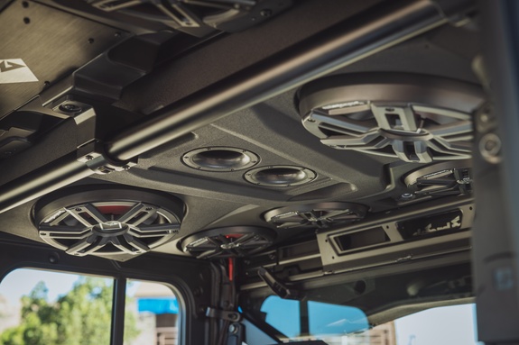 Subwoofer View of Rear Audio Roof