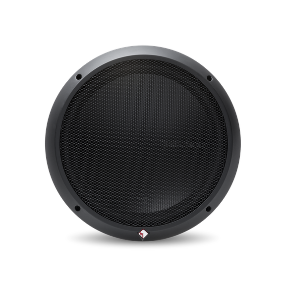 Front View of Subwoofer with Trim Ring and Grille