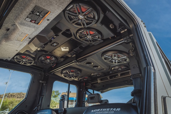Installation Shot of Both Front & Rear Audio Roof