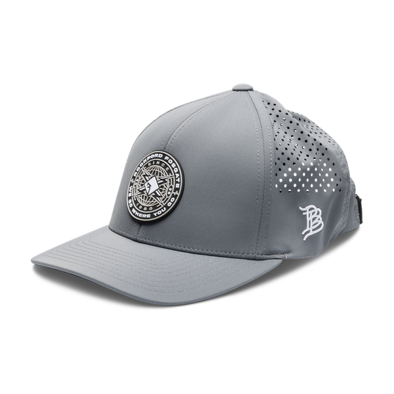 Three-quarter view of POP-BBHAT-GREY hat