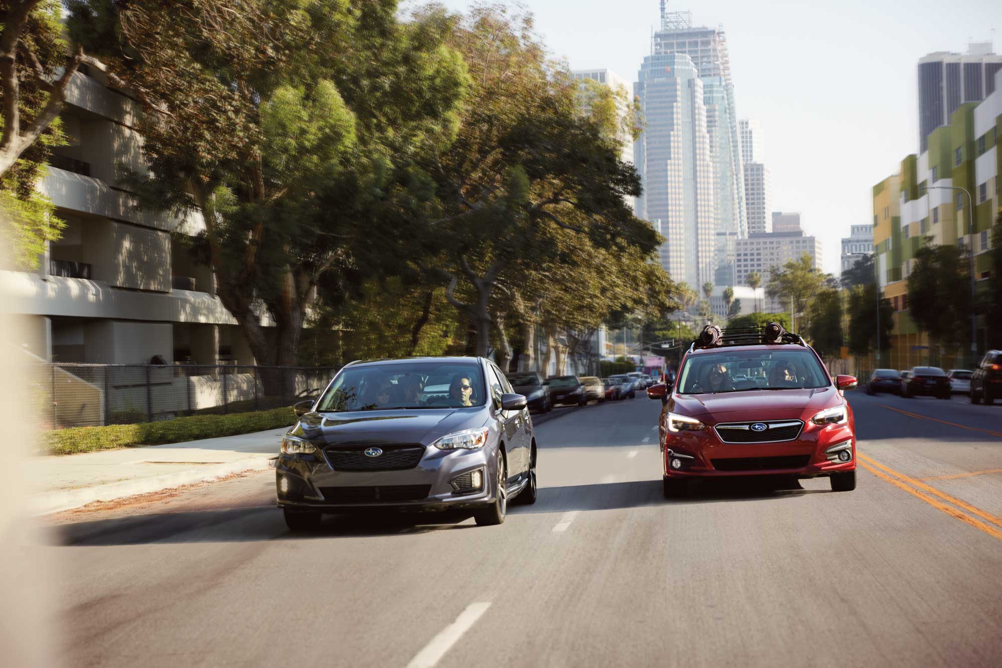 Subaru Impreza Cars On the Road.