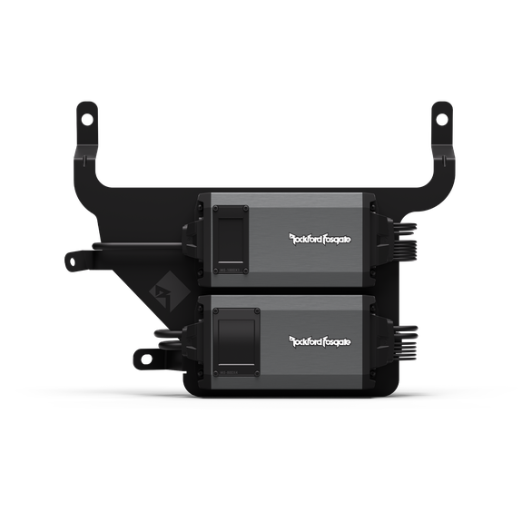 Detailed View of Amplifiers on Amp Rack